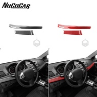For Mitsubishi Lancer EVO X MR 2008-2015 Carbon Fiber Central instrument Trim strip Car Interior Acc