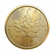 2015 Canadian Maple Leaf Commemorative Coins Queen of England Gold Coins Maple Leaf Coins Lucky Coin