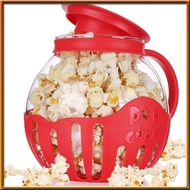 [chasoedivine.] Popcorn Maker Microwave Snack Popcorn Air Poppers 2.25 Quart Popcorn Bowl Borosilica