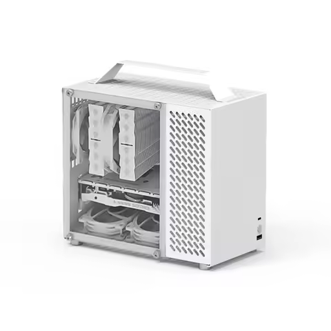 U45 chassis, small handheld portable side transparent desktop computer sfxATX power supply mini all 