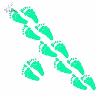 [freneci] Glow-in-the-Dark Halloween Footprint Wall Stickers for Kids Bedroom Living Room Decor