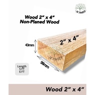 2" x 4" Solid Wood Meranti Grade A [6 - 8 FT] / 2"x4" Kayu Solid Meranti Gred A Kayu Hutan [6 - 8 FT