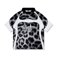 HECTIC - Oversized Vintage Jersey - Black - Leopard