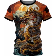 Jersey casual dragon art sublimation