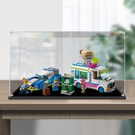 [Transparent Display Box] Acrylic Display Box Suitable for Lego 60314 Chase Ice Cream Truck Model Fi