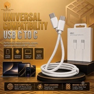 60W Fast Charger Type-C to Type-C Fast Charging Cable USB C Fast Charging Braided Cable for IOS 17 1