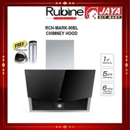 [READY STOCK] Rubine RCH-MARK90BL Chimney Hood Suction Power 1400 m³/hr WITH SENSOR TOUCH