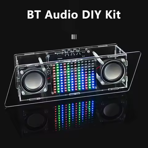 Bluetooth Speaker Kit DIY LED Music Spectrum Rhythm Light Bluetooth speaker LED Electronic Soldering