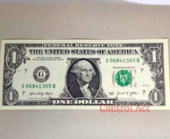 Uang 1 USD Dolar Amerika Serikat ( 1 LEMBAR UANG ASLI )