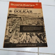 Majalah suara karya lembar khusus 10 tahun golkar