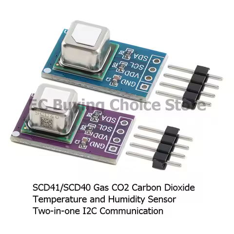 2pcs/1pc SCD40 SCD41 Gas Air Sensor Detect CO2 Carbon Dioxide Temperature and Humidity Two-in-one Mo