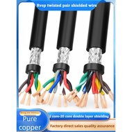 Double twisted shielded wire RVSP2 4 6 8-core 0.3/0.5/0.75/1/1.5 square 485 communication signal cab
