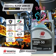 Idemitsu 20W-50 SJ/CF 4L Gasoline Engine Oil 4 Litre