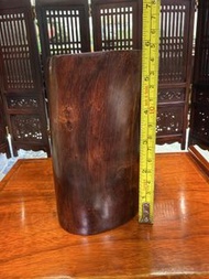 小葉紫檀木製筆筒/擺設