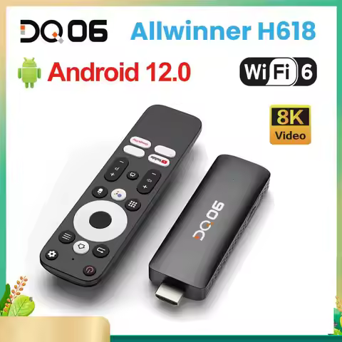 VONTAR Android 12 Allwinner DQ06 ATV Mini TV Stick Quad Core 8K Video 4K@60fps Wifi6 BT5.0 Build in 