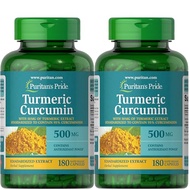 Puritan's Pride Turmeric Curcumin 500 Mg Contains Antioxidants, 180 Count (Pack of 2), Total 360 Cou