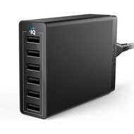 ANKER POWERPORT 6 60W 12A 6-PORT DESKTOP CHARGER SG PLUG (BLACK)
