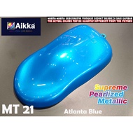 Aikka Supreme Pearlized Metallic ( MT21 Atlanta Blue ) Colour Paint Car Body Aerosol Cat Motor Keret