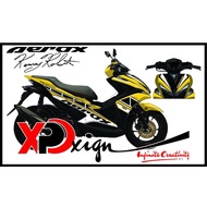 NVX155 V1 AEROX155 V1 ORI HLD COVERSET CUSTOM STICKER TANAM KENNY ROBERT YELLOW 023