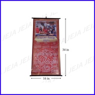 ANNUAL TARPAULIN CALENDAR. WALL DECOR. SIZE 16in x 34in. Free Layout. Any design.
