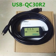 MITSUBISHI USB-QC30R2 Q series PLC PROGRAMMING CABLE USB RS232 6PIN 3 METER support win7/win8