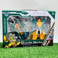 MIRACLE ONLINE SHOP Transformer Robot Toy - Robot Transforms into a Car - Airplane - Fish