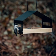 Hanging Bird Feeder House Outdoor Bird Feeder Hanging Nut Feeding Food Dispenser Holder