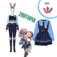 Judy Hopps cosplay Rabbit Cosplay Costume for Zootopia Halloween costume