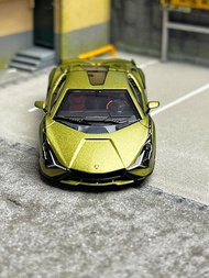 HH Toys 1: 64 Lamborghini SVJ Sian Supercar Back Cover Movable White Alloy Static Model Out of Print
