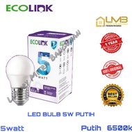 CAHAYA ECOLINK 5W LED Bulb - White Light (Cool Daylight 6500K)