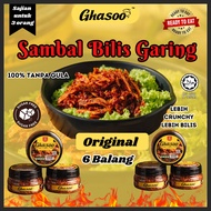 PACK COMBO 6 BALANG SAMBAL BILIS GARING GHASOO ORIGINAL TANPA GULA BILIS CRUNCHY