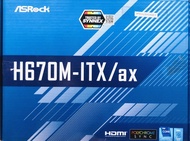 MAINBOARD (เมนบอร์ด) ASROCK H670M-ITX/AX (DDR4) (SOCKET LGA 1700) (MINI-ITX) มือสอง