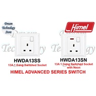 HIMEL Advanced Series Switch 13A 1 Gang Switched Socket