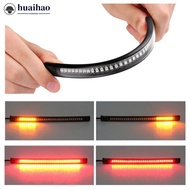 HUAIHAO 1Pc 48 LED Universal Flexible Motorcycle Light Strip Tail Brake Stop/Turn Sign Light E6Q3