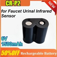 2Pcs CR-P2 for Faucet Urinal Infrared Sensor Lithium Battery 6V 1500mAh Rechargeable battery