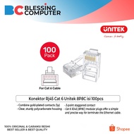 Rj45 Cat 6 Unitek 8P8C Connector, 100 pcs