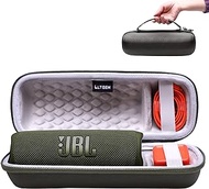 LTGEM EVA Hard Carrying Case for JBL FLIP 5 Waterproof Portable Bluetooth Speaker - Green