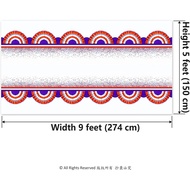 9x5 Ft Fabric 4th July Tablecloth Red White Blue Table Cloth Forth July Independence Day Memorial Da
