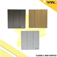 ULTRA 3 Gang 1 Way Switch