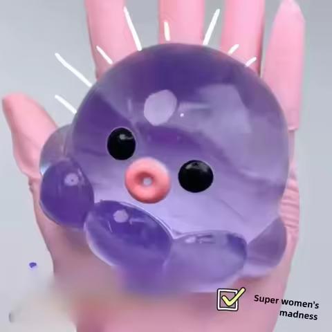 Unzip Angry Toys and Bubble Octopus Pinch Toys Foam Slow-Stretch Pinch for Adults and Children