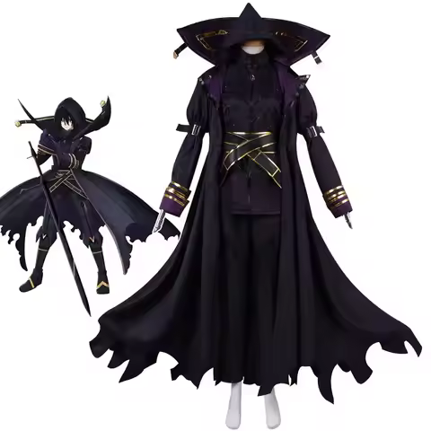 Anime The Eminence In Cid Cosplay Costume Wig Black Cloak Uniform Shadow Garden Minoru Kagenou Hallo