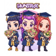 KPOP DEMON HUNTER Theme Graduation Topper KPOP DEMON HUNTER GRADUATION BOUQUET