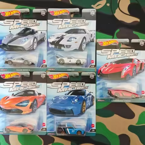 Hot Wheels Premium Car Culture Speed Machines FPY86 Set Porsche Lamborghini Pagani Diecast Metal Car