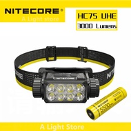 NITECORE HC75 UHE Spotlight Work Headlamp Outdoor Floodlight Bright Flashlight Light Weight Head Lam
