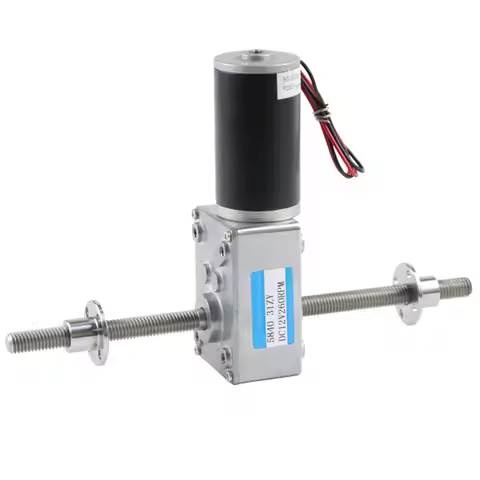 5840-31zy Double Thread Shaft Electric Motor DC 12V 24V Worm Gear Motor