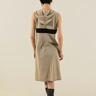 【NaSuBi Vintage】連帽設計無袖針織古著洋裝