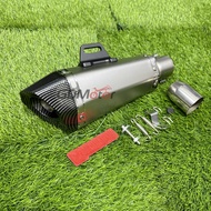 51mm Universal Motorcycle Exhaust Escape Pipe Muffler With Db Killer For Er6n Z900 Z800 F800gs S1000