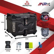 F2-MOTO Top Box PREMIUM PP 45L Triple Black / Universal box