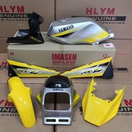 Y963 YAMAHA RXZ MILI 55K 3XL IMASEN SILVER KUNING YELLOW LGM3 RYC4 COVER SET WITH STICKER SIAP TANAM