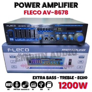 Power Amplifier Bluetooth Votre AV-8678 BT 1200W | Extra Bass Speaker Audio Amplifier - Treble - Echo | Home Ampli Of The Home Of The AV 8678 BT Karaoke+Mp3 player+FM Radio | | Audio Dew